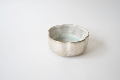 シルバー×ビードロ　筒花小鉢